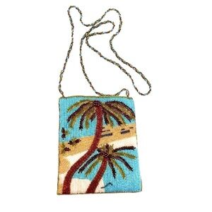 Vintage Ermo Beaded Palm Tree Evening Bag